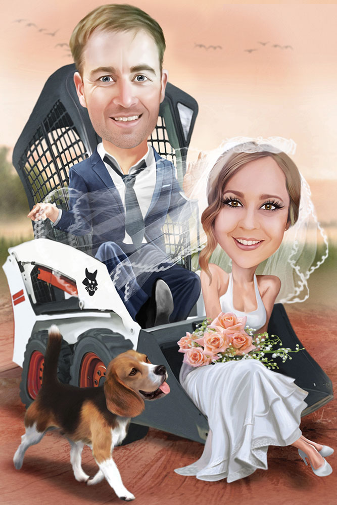 Wedding Caricature bc2